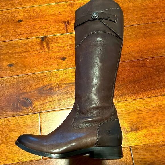Frye Molly Button Tall Black Boot Size 7 - Picture 11 of 16